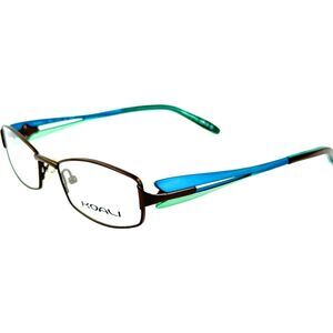 Morel Koali 7592S Womens Metal Eyeglass Frame MB032 Brown Turquoise 47-16 France